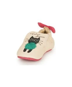 Chaussures Fille Chaussons Catimini CALICETTE Beige / Rose -Martina Magasin Soldes 15080329 500 C