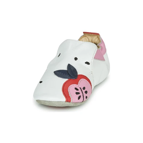 Chaussures Fille Chaussons Catimini CIRINI Blanc / Rose 5 Chaussures Fille Chaussons Catimini CIRINI Blanc / Rose – Image 3