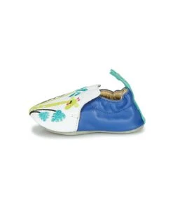 Chaussures Fille Chaussons Catimini COLIMA Blanc / Bleu -Martina Magasin Soldes 15991268 500 D