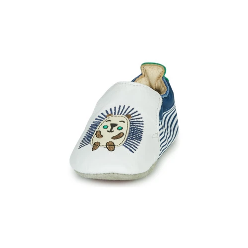 Chaussures Garçon Chaussons Catimini COFFI Blanc / Bleu / Vert 5 Chaussures Garçon Chaussons Catimini COFFI Blanc / Bleu / Vert – Image 3