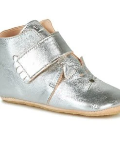Chaussures Fille Chaussons Easy Peasy KINY CHAT Argenté