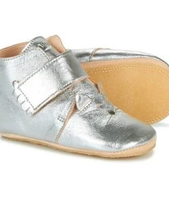 Chaussures Fille Chaussons Easy Peasy KINY CHAT Argenté -Martina Magasin Soldes 17463226 500 C