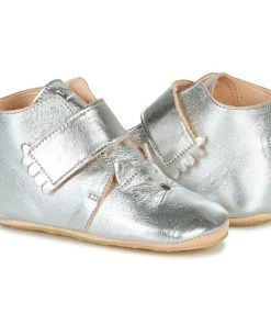 Chaussures Fille Chaussons Easy Peasy KINY CHAT Argenté -Martina Magasin Soldes 17463226 500 D