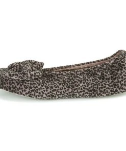 Chaussures Femme Chaussons Isotoner 97209 Léopard -Martina Magasin Soldes 17693884 500 D