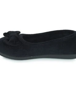 Chaussures Femme Chaussons Isotoner 97258 Noir -Martina Magasin Soldes 17693894 500 D
