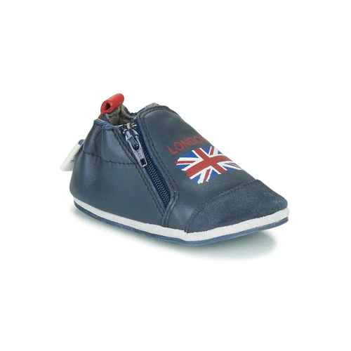 Chaussures Enfant Chaussons Robeez LONDON FLAG Marine 3 Chaussures Enfant Chaussons Robeez LONDON FLAG Marine