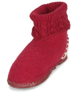 Chaussures Femme Chaussons Giesswein FREIBURG Rouge -Martina Magasin Soldes 17817044 500 C