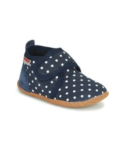 Chaussures Fille Chaussons Giesswein STANS Marine / Blanc