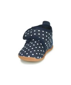 Chaussures Fille Chaussons Giesswein STANS Marine / Blanc -Martina Magasin Soldes 17817055 500 C