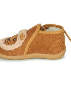 Chaussures Enfant Chaussons Little Mary LIONZIP Cognac -Martina Magasin Soldes 18351388 500 D