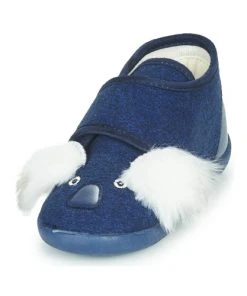 Chaussures Enfant Chaussons Little Mary KOALAVELCRO Bleu -Martina Magasin Soldes 18351439 500 C