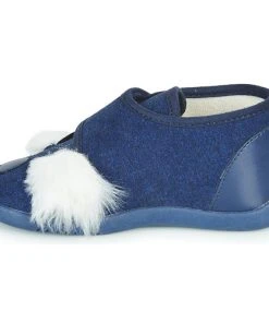 Chaussures Enfant Chaussons Little Mary KOALAVELCRO Bleu -Martina Magasin Soldes 18351439 500 D