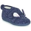 Chaussures Enfant Chaussons Little Mary LAPINVELCRO Bleu -Martina Magasin Soldes 18351442 500 A