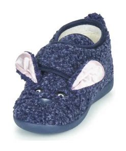 Chaussures Enfant Chaussons Little Mary LAPINVELCRO Bleu -Martina Magasin Soldes 18351442 500 C
