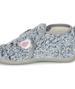 Chaussures Enfant Chaussons Little Mary LAPINZIP Gris -Martina Magasin Soldes 18351498 500 D