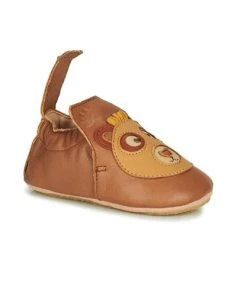 Chaussures Enfant Chaussons Easy Peasy BLUBLU OURS Marron