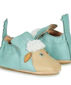 Chaussures Enfant Chaussons Easy Peasy BLUBLU MOUTON Bleu -Martina Magasin Soldes 19302059 500 D