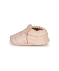 Chaussures Fille Chaussons bébés BOSS NEWBORN GIRL Rose -Martina Magasin Soldes 19727126 500 D