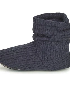 Chaussures Femme Chaussons Isotoner 97720 Marine -Martina Magasin Soldes 19924704 500 D