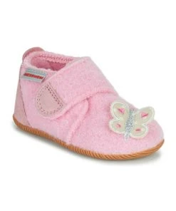 Chaussures Fille Chaussons Giesswein OSNABRUCK Rose