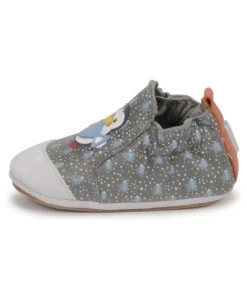 Chaussures Garçon Chaussons bébés Robeez BLUE PINGUINS Gris -Martina Magasin Soldes 19947194 500 D