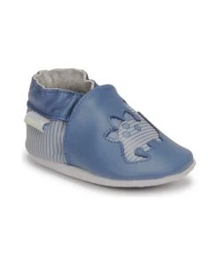 Chaussures Garçon Chaussons bébés Robeez DIFLYNO Bleu