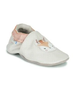 Chaussures Fille Chaussons bébés Robeez FANCY SNOW Beige