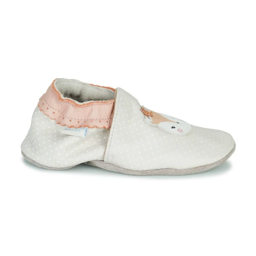 Chaussures Fille Chaussons bébés Robeez FANCY SNOW Beige 4 Chaussures Fille Chaussons bébés Robeez FANCY SNOW Beige – Image 2