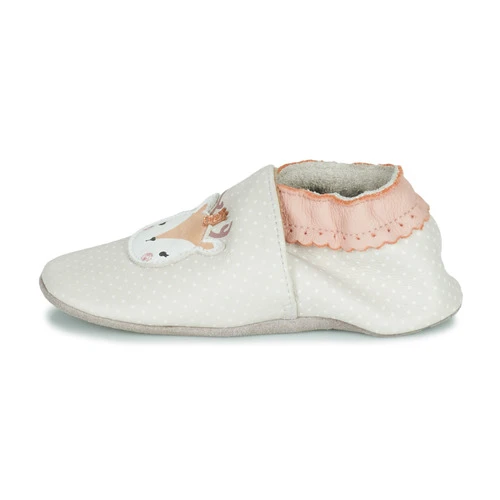 Chaussures Fille Chaussons bébés Robeez FANCY SNOW Beige 6 Chaussures Fille Chaussons bébés Robeez FANCY SNOW Beige – Image 4