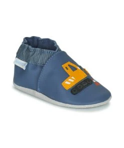Chaussures Garçon Chaussons bébés Robeez YARD ROAD Bleu / Jaune