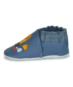 Chaussures Garçon Chaussons bébés Robeez YARD ROAD Bleu / Jaune -Martina Magasin Soldes 19947210 500 D