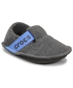 Chaussures Enfant Chaussons Crocs CLASSIC SLIPPER K Gris / Bleu