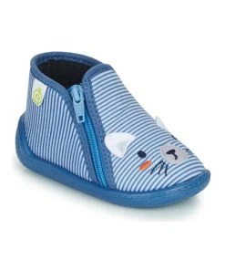 Chaussures Garçon Chaussons Citrouille et Compagnie PASTA Bleu