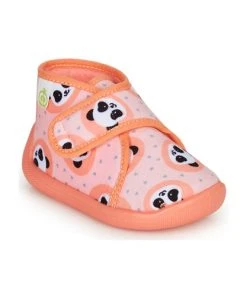 Chaussures Fille Chaussons Citrouille et Compagnie PASTACARBO Saumon