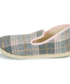 Chaussures Femme Chaussons Rondinaud MARTINE Gris / Rose -Martina Magasin Soldes 20506599 500 D
