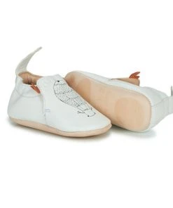 Chaussures Enfant Chaussons bébés Easy Peasy BLUMOO CRABE Blanc -Martina Magasin Soldes 20698895 500 C