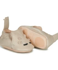 Chaussures Enfant Chaussons bébés Easy Peasy BLUMOO GIRAFE Beige -Martina Magasin Soldes 20698897 500 C
