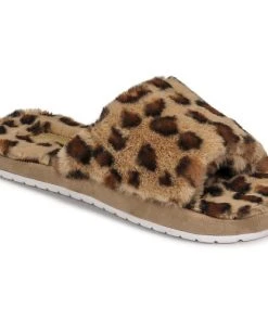 Chaussures Femme Chaussons Skechers COZY SLIDE Marron