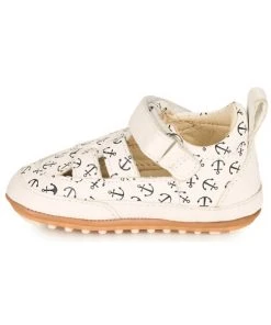 Chaussures Enfant Chaussons Robeez MINIZ Blanc 9 Chaussures Enfant Chaussons Robeez MINIZ Blanc -Martina Magasin Soldes 21206001 500 D