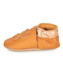 Chaussures Fille Chaussons bébés Robeez FLY IN THE WIND Camel -Martina Magasin Soldes 21206003 500 D