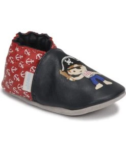 Chaussures Garçon Chaussons Robeez CARIBBEAN BOY Marine / Rouge