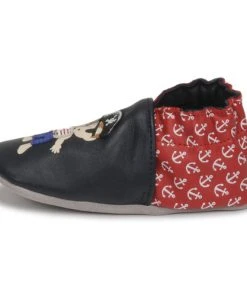Chaussures Garçon Chaussons Robeez CARIBBEAN BOY Marine / Rouge -Martina Magasin Soldes 21206007 500 D