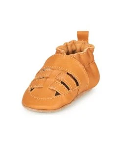 Chaussures Enfant Chaussons Robeez SANDIZ VEG Camel -Martina Magasin Soldes 21206008 500 C