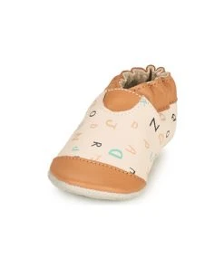 Chaussures Enfant Chaussons Robeez ABC LESSON Blanc / Camel 8 Chaussures Enfant Chaussons Robeez ABC LESSON Blanc / Camel -Martina Magasin Soldes 21206009 500 C