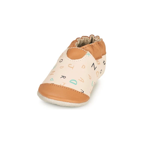 Chaussures Enfant Chaussons Robeez ABC LESSON Blanc / Camel 5 Chaussures Enfant Chaussons Robeez ABC LESSON Blanc / Camel – Image 3