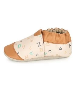 Chaussures Enfant Chaussons Robeez ABC LESSON Blanc / Camel 9 Chaussures Enfant Chaussons Robeez ABC LESSON Blanc / Camel -Martina Magasin Soldes 21206009 500 D