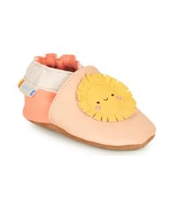 Chaussures Enfant Chaussons Robeez WEATHER MOOD Rose / Blanc / Jaune