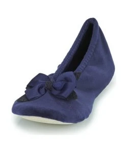 Chaussures Femme Chaussons Isotoner 97303 Bleu -Martina Magasin Soldes 21270640 500 C