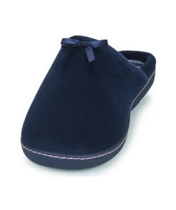 Chaussures Femme Chaussons Isotoner 97332 Bleu -Martina Magasin Soldes 21270641 500 C