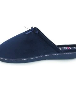 Chaussures Femme Chaussons Isotoner 97332 Bleu -Martina Magasin Soldes 21270641 500 D